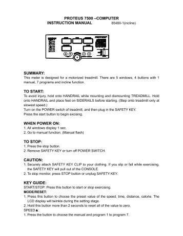 PROTEUS 7500 –COMPUTER INSTRUCTION ... - Helisports