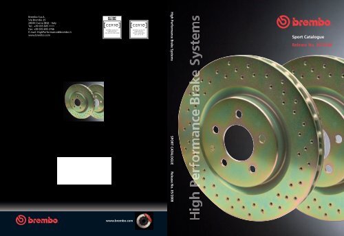 Brembo Sport Brake Systems Katalog 2008