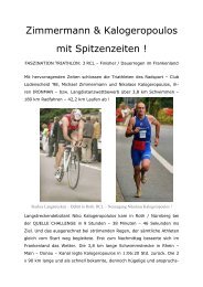 Langdistanztriathlon in Roth und Klagenfurt - Radsport Club ...