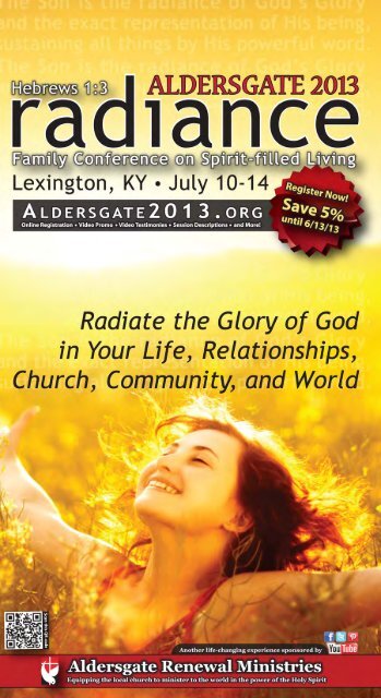 Aldersgate 2013 Brochure - Wisconsin Conference United Methodist ...