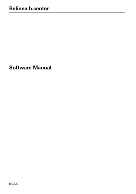 Belinea b.center Software Manual - MaxData