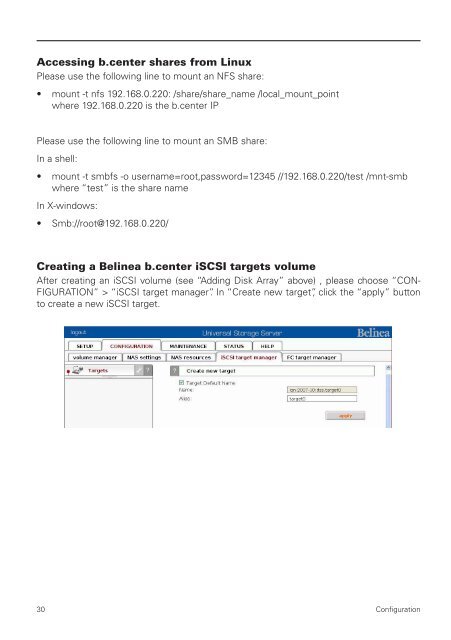Belinea b.center Software Manual - MaxData