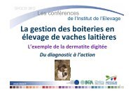 La gestion des boiteries - Institut de l'Elevage