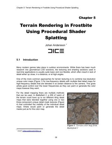 Terrain Rendering in Frostbite Using Procedural Shader ... - Dice