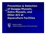 Prevention & Detection of Quagga Mussels, Zebra Mussels ... - ICAIS