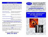 GED Flyers - Sullivan County BOCES