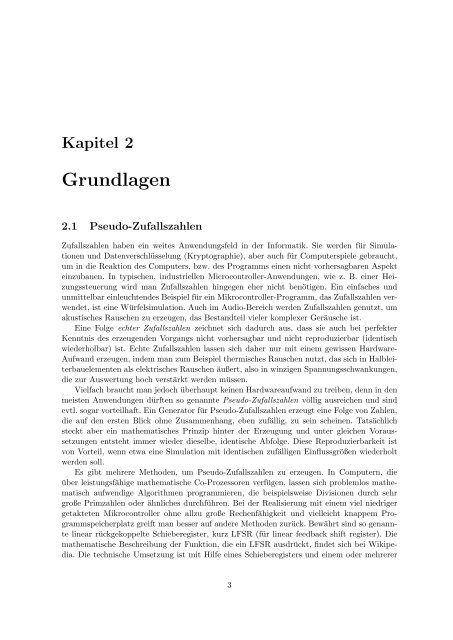 Assembler und Computergrafik - Eingebettete Systeme - Goethe ...