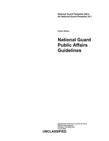 National Guard Public Affairs Guidelines - The Air University