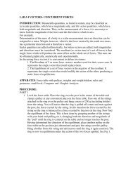 LAB # 4 VECTORS- CONCURRENT FORCES INTRODUCTION ...