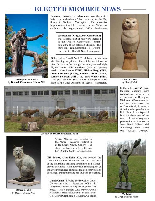 NEWS BULLETIN - the National Sculpture Society