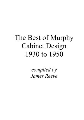 The Best of Murphy Cabinet Design 1930 to 1950 - Murphy Radio