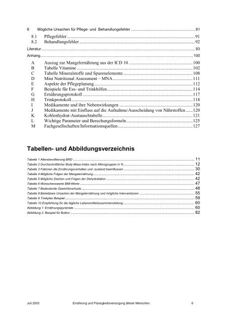 ErnÃ¤hrung und FlÃ¼ssigkeitsversorgung Ã¤lterer Menschen