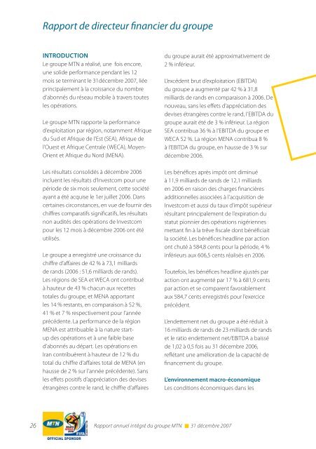 RÃ©gion Afrique du Sud et Afrique de l'Est - MTN Group