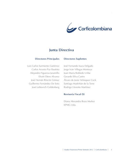 Junta Directiva - Corficolombiana