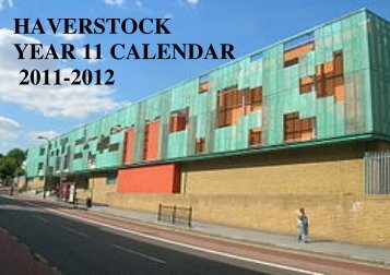 HAVERSTOCK YEAR 11 CALENDAR 2011-2012