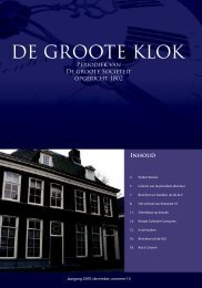 de Groote Klok - december 2009 - de Groote SociÃ«teit Zwolle