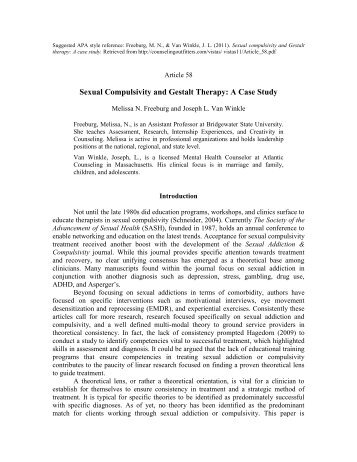 gestalt treatments circumstance studies gestalt counseling situation studies