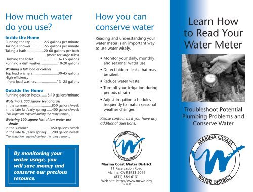 Learn How to Read Your Water Meter - Marina Coast Water District