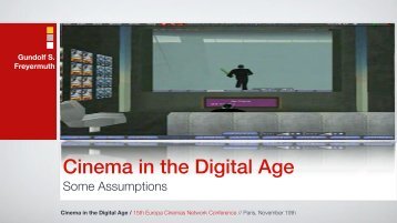 Gundolf S. Freyermuth Cinema in the Digital Age - Europa Cinemas