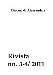 rivista diocesana 3-4 / 2011 - Diocesi di Alessandria