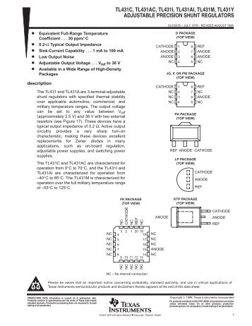 tl4311 datasheet pdf Data sheets product previews mechanical data.