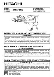 DH 38YE - HITACHI Power Tools