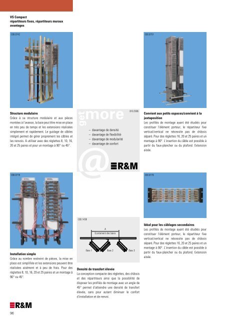 Catalogue de produits Suisse - R&M