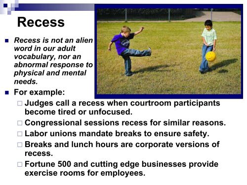 Recess PPT