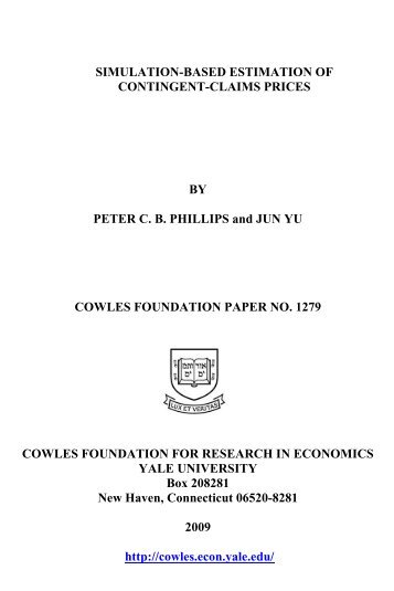 Simulation-based Estimation of Contingent-claims Prices