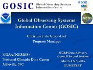 Global Observing Systems Information Center (GOSIC) - WCRP-Home