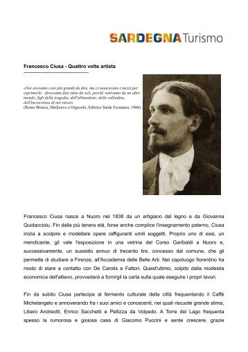 Francesco Ciusa - Quattro volte artista ...