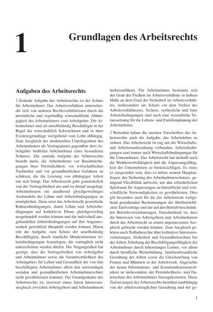 Arbeitsrecht/ Arbeitsschutzrecht