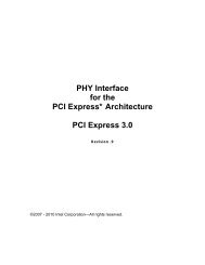 PHY Interface for the PCI Express* Architecture PCI Express 3.0 - Intel