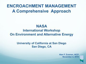 Encroachment Management: A Comprehensive Approach, Alan ...