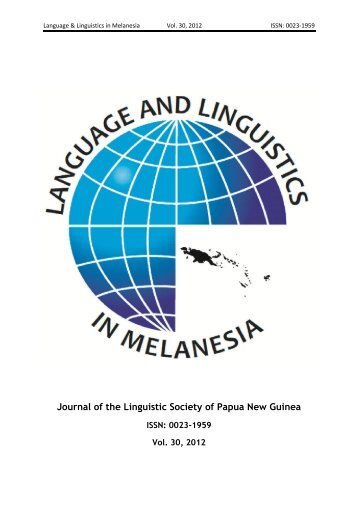 'Language in Papua New Guinea : the Value of Census Data'