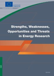 Strength, Weaknesses, Opportunities and Threats - European ...