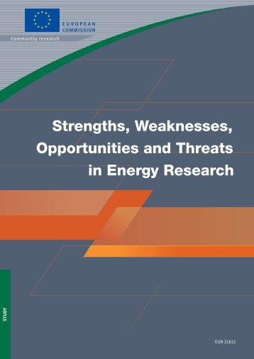 Strength, Weaknesses, Opportunities and Threats - European ...