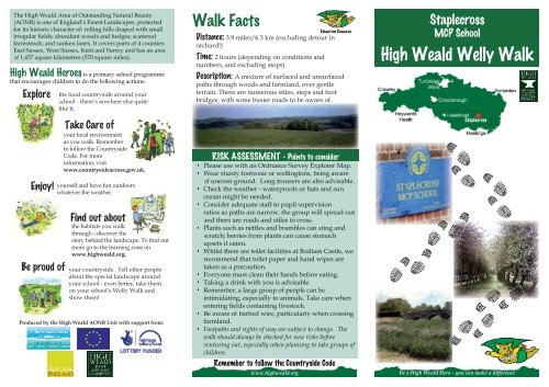 Staplecross Welly Walk Leaflet - Walk4Life