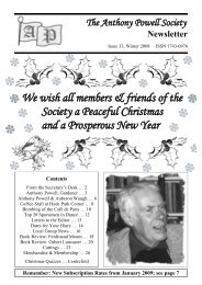 Issue 33 - Anthony Powell Society