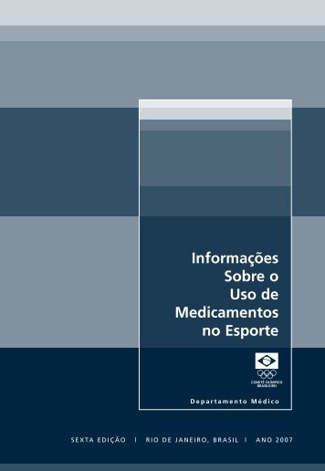 InformaÃ§Ãµes Sobre o Uso de Medicamentos no Esporte