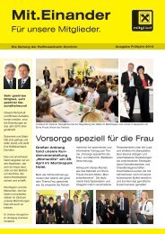 Mitgliederzeitung FrÃ¼hjahr 2010 - Raiffeisenbank Im Rheintal