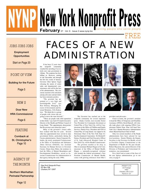 February Edition 2007 - New York Nonprofit Press