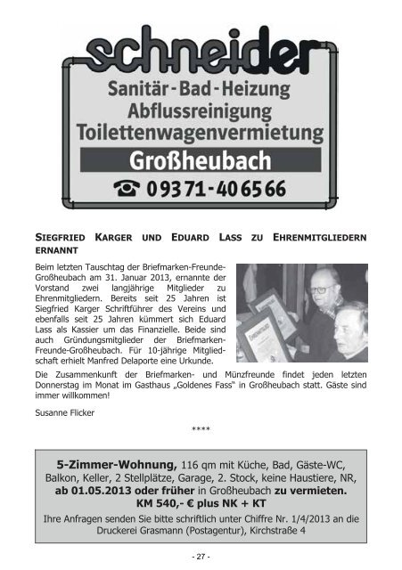 GroÃheubacher Nachrichten Ausgabe 04-2013 - STOPTEG Print ...