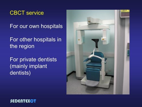 SEDENTEXCT: Guidelines and evidence-based use of CBCT