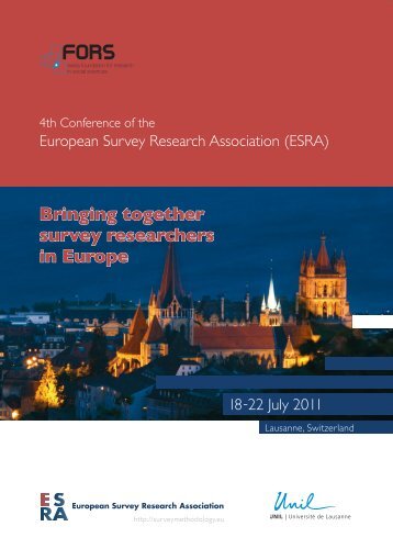conference programme book - European Survey Research ...