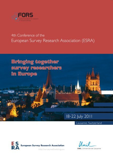 conference programme book - European Survey Research ...