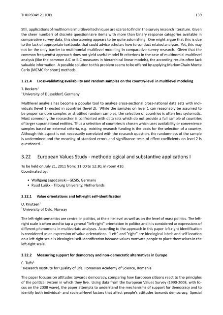 conference programme book - European Survey Research ...