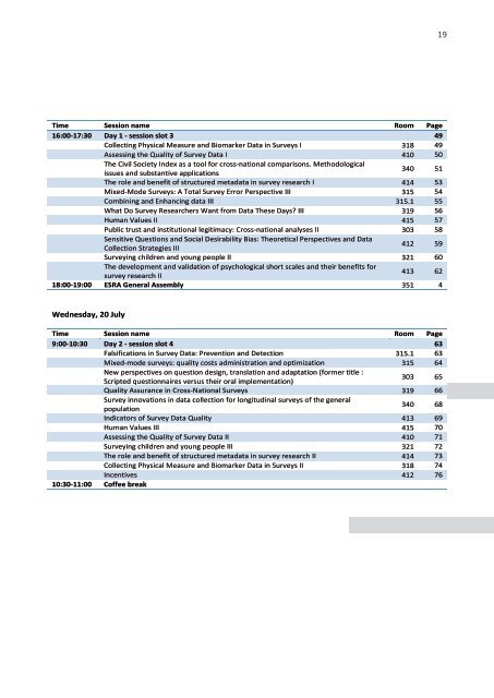 conference programme book - European Survey Research ...