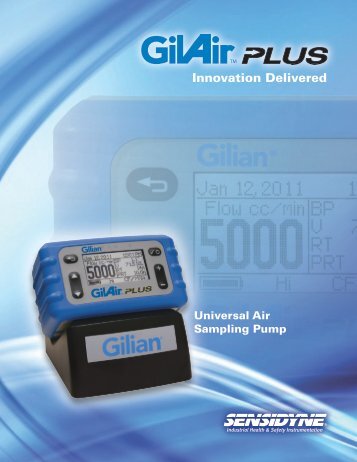 GilAir Plus Brochure - Sensidyne