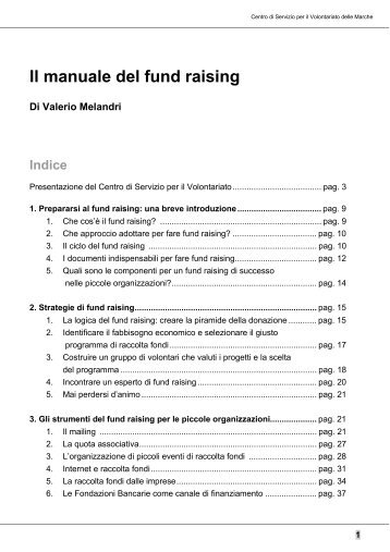 Il manuale del fund raising - CSV Marche